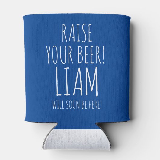 Babydusche mit Duschbrause, ein Baby wird gebraut Dosenkühler (Rückseite)