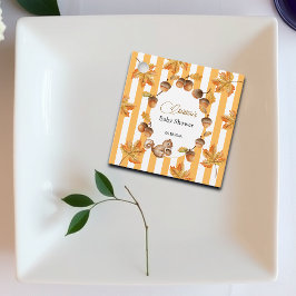 Babydusche mit Eichhörnchen Geschenkanhänger