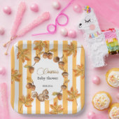 Babydusche mit Eichhörnchen Pappteller (Party)