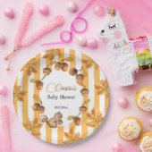 Babydusche mit Eichhörnchen Pappteller (Party)