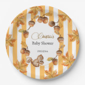 Babydusche mit Eichhörnchen Pappteller (Vorderseite)