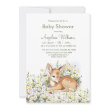 Babydusche mit einer hübschen Gartenanlage.