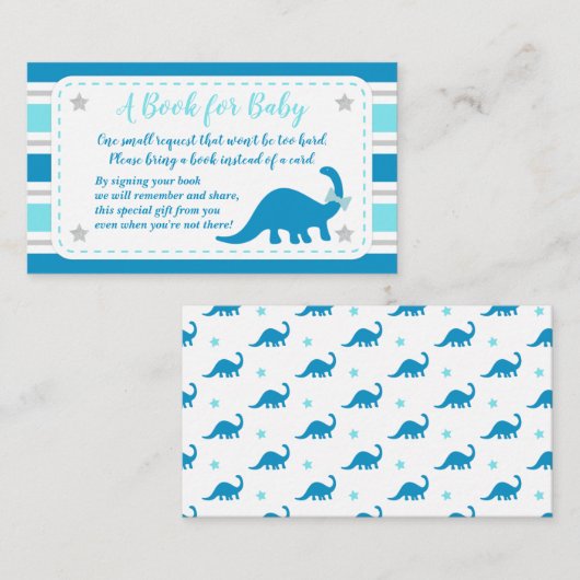 Babydusche mit einer Reservierkarte Begleitkarte (Vorne/Hinten)