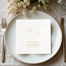 Babydusche mit Feet Print | Party Décor