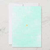 Babydusche mit langer Entfernung nach E-Boy-Neutra Einladung (Rückseite)