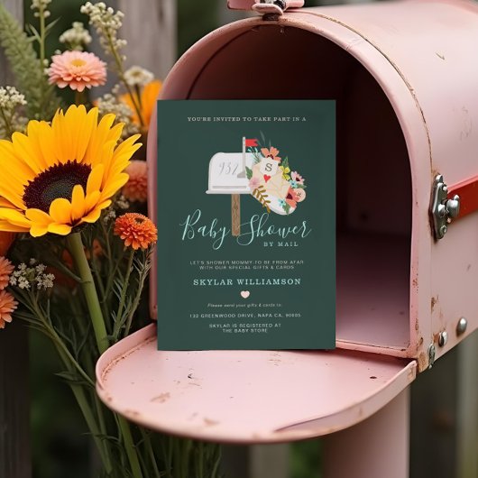 Babydusche mit Mail-Dusche MOMY-TO-BE aus der Fern Einladung