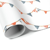 Babydusche mit Nautical Flags Geschenkpapier (Rolleneckpunkt)
