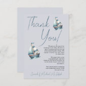 Babydusche mit Nautical Sailboat Danke Karte (Vorne/Hinten)