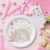Babydusche mit neutraler Farbe Pappteller (Party)