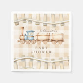 Babydusche mit neutraler Wasserfarbe Serviette (Vorderseite)