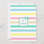 Babydusche mit niedlicher Hand Einladung (Rückseite)