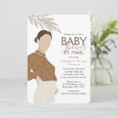 Babydusche mit Post Paare Dusche einfach neutral Einladung (Stehend Vorderseite)