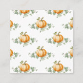 Babydusche mit Pumpkin-Buchungsanfrage Begleitkarte (Rückseite)