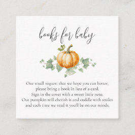 Babydusche mit Pumpkin-Buchungsanfrage Begleitkarte