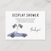 Babydusche mit Racing - Dusche mit Display Begleitkarte (Vorderseite)