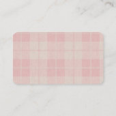 Babydusche mit rosa Teddy Bear Buchungsanfrage Begleitkarte (Rückseite)