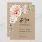 Babydusche mit Rose auf Kraftstoff Save The Date (Vorne/Hinten)