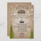 Babydusche mit Rückenlehne Einladung (Vorne/Hinten)