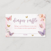 Babydusche mit Schmetterlingskarte Begleitkarte (Vorderseite)