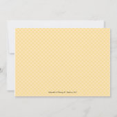 Babydusche mit Schüssel lädt Gelb ein Einladung (Rückseite)