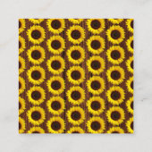 Babydusche mit Sonnenblumen - Buchungskarte Begleitkarte (Rückseite)