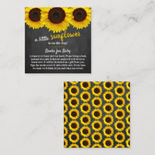 Babydusche mit Sonnenblumen - Buchungskarte Begleitkarte