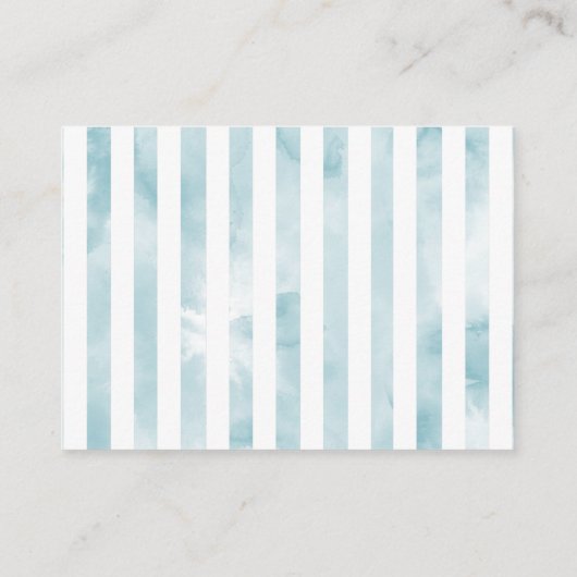 Babydusche mit süßem Blue Ice Begleitkarte (Rückseite)