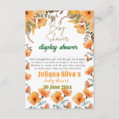 Babydusche mit Wild-Blume Begleitkarte (Vorderseite)