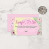 Babydusche mit Windeln - Flachbildschirm Mitteilungskarte (Vorderseite/Rückseite Beispiel)