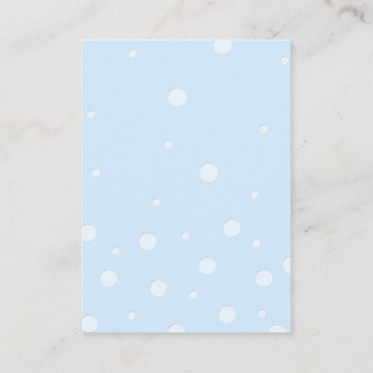 Babydusche mit Windeln-Raffle-Ticket Begleitkarte (Rückseite)