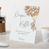 Babydusche mit Windeln Sockelschild (In SItu)