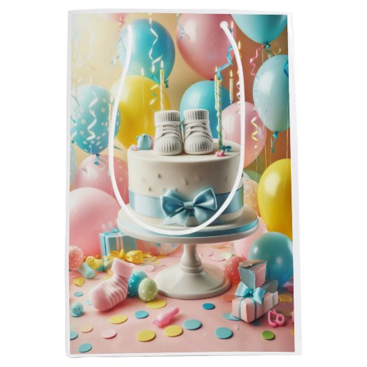 Babydusche Mittlere Geschenktüte (Vorderseite)