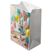 Babydusche Mittlere Geschenktüte (Rückseite Schrägansicht)