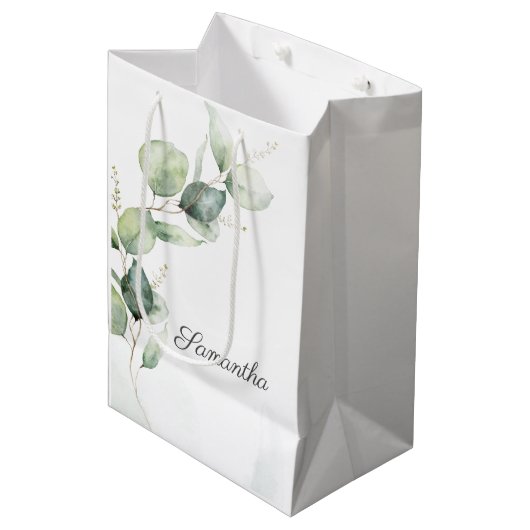Babydusche Mittlere Geschenktüte (Vorderseite Schrägansicht)