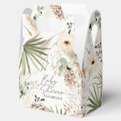 Babydusche moderne rustikale Pampas-Rasenpflanzen Geschenkschachtel (Geöffnet)