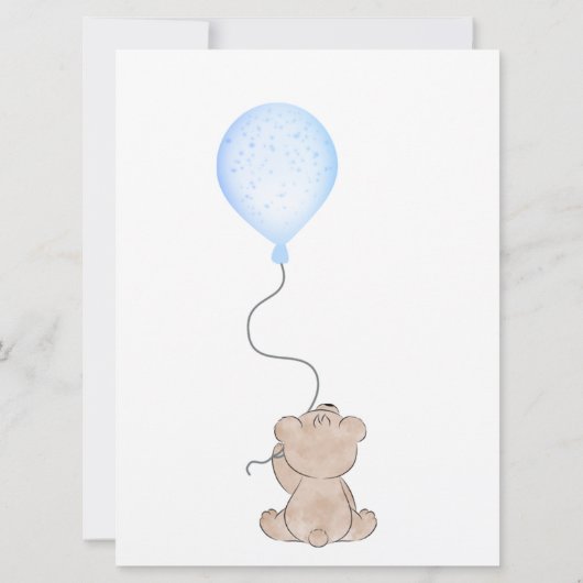 Babydusche, moderner Rahmen Einladung (Rückseite)