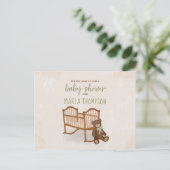 Babydusche Modernes Aquarelltier Postkarte (Stehend Vorderseite)