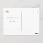 Babydusche Modernes Drehbuch Danke Foto Postkarte (Rückseite)