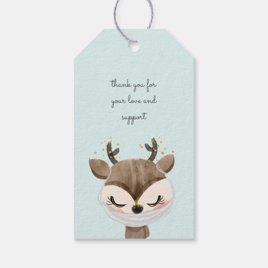 Babydusche-Mono-Geschenketiketten Geschenkanhänger (Rückseite)