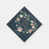 Babydusche-Monogramm Serviette (Ecke)