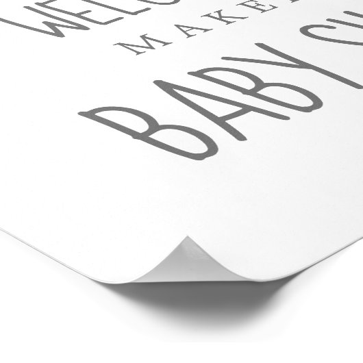 Babydusche "Moon and Stars" Willkommenspender Poster (Ecke)