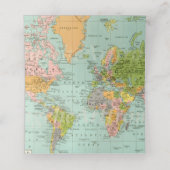 Babydusche - Multifarben-Karte Thementisch Platzkarte (Innenseite Aufgefaltet)