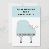 Babydusche Musik Thema Einladung (Vorderseite)