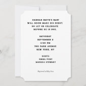 Babydusche Musik Themeneinladungen Einladung (Rückseite)