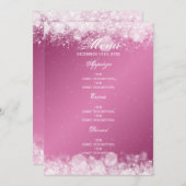 Babydusche Nachtschwärmer Pink Einladung (Vorne/Hinten)