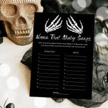 Babydusche Name, die Baby-Songs-Spielkarte