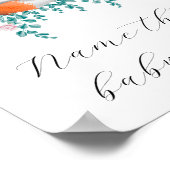 Babydusche - Name dieses Babynahrung Poster (Ecke)