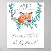 Babydusche - Name dieses Babynahrung Poster (Vorne)