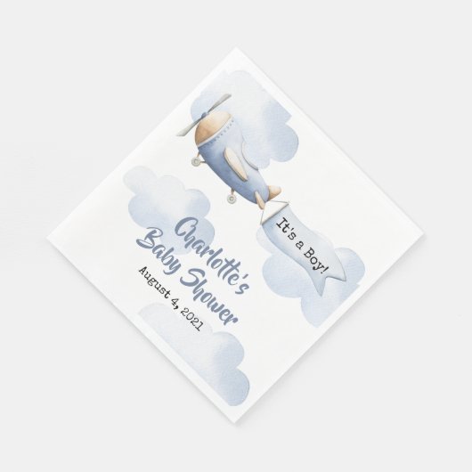 Babydusche Napkin Serviette (Ecke)