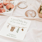 Babydusche Napkins, Baby Green Boy Baby Dusche Serviette